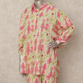 Yellow Pink Floral Co Ord Set Party Wear