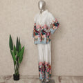 White Floral Co Ord Set Party Wear Women