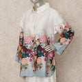 White Floral Co Ord Set Party Wear Women