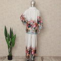 White Floral Co Ord Set Party Wear Women