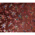 Chocolate Brown Floral Bouquet Fabric