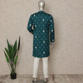 Green Silk Men's Kurta Pajama - D29321