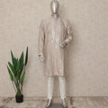 Beige Silk Men's Kurta Pajama - D29316