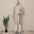 Beige Silk Men's Kurta Pajama - D29316