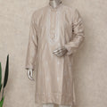 Beige Silk Men's Kurta Pajama - D29316