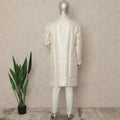 Beige Banarsi Silk Men's Kurta Pajama - D29283