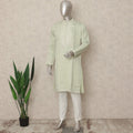 Green Silk Men's Kurta Pajama - D29312