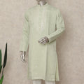 Green Silk Men's Kurta Pajama - D29312