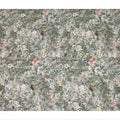 Grey Soft Floral Botanical Garden Print Viscose Crepe Fabric, 110 Cms Width, Made in India-D28262 Regal Fabrics