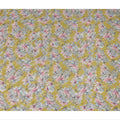 Yellow Watercolor Floral Print Viscose Crepe Fabric, 110 Cms Width, Made in India-D28257 Regal Fabrics