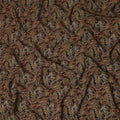 Brown Paisley Printed Cotton Satin Fabric 110 Cms Width Soft Smooth Lustrous Dress Material India-D27967 - Regal Fabrics