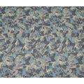 Grey Blue Abstract Floral Printed Cotton Satin Fabric 110 Cms Width India-D27979 - Regal Fabrics