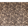 Brown Beige Floral Printed Cotton Satin Fabric 110 Cms Width India-D27973 - Regal Fabrics