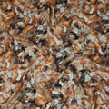 Beige Brown Abstract Floral Printed Cotton Satin Fabric 110 Cms Width India-D27976 - Regal Fabrics