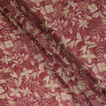 Rust Beige Floral Printed Cotton Satin Fabric 110 Cms Width India-D27972 - Regal Fabrics