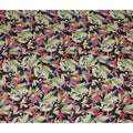 Black Multicolor Floral Printed Cotton Satin Fabric 110 Cms Width India-D27975 - Regal Fabrics