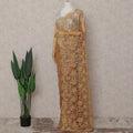 Honey Amber Floral French Chantilly Lace Saree