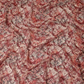 Rust Red Abstract Traditional Sudanese Thobe Pure Cotton Voile 4.5 Mtrs Width 140 Cms India-D27807