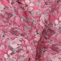 Pink Floral Traditional Sudanese Thobe Pure Cotton Voile 4.5 Mtrs Width 140 Cms India-D27810