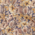 Mustard Yellow Floral Traditional Sudanese Thobe Pure Cotton Voile 4.5 Mtrs Width 140 Cms India-D27811