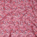 Rose Pink Floral Traditional Sudanese Thobe Pure Cotton Voile 4.5 Mtrs Width 140 Cms India-D27802