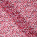 Rose Pink Floral Traditional Sudanese Thobe Pure Cotton Voile 4.5 Mtrs Width 140 Cms India-D27802