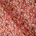 Red Printed Traditional Sudanese Thobe Pure Cotton Voile 4.5 Mtrs Width 140 Cms India-D27818