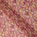 Pink Printed Traditional Sudanese Thobe Pure Cotton Voile 4.5 Mtrs Width 140 Cms India-D27817