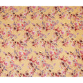 Mustard Yellow Floral Printed Viscose Crepe Fabric Multicolor Blossom Botanical Design Soft Flowing Dress Material 110 Cms Width India-D28025