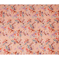 Peach Floral Printed Viscose Crepe Fabric Multicolor Blossom Botanical Design Soft Flowing Dress Material 110 Cms Width India-D28023