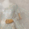Pastel Iridescent French Chantilly Lace Saree