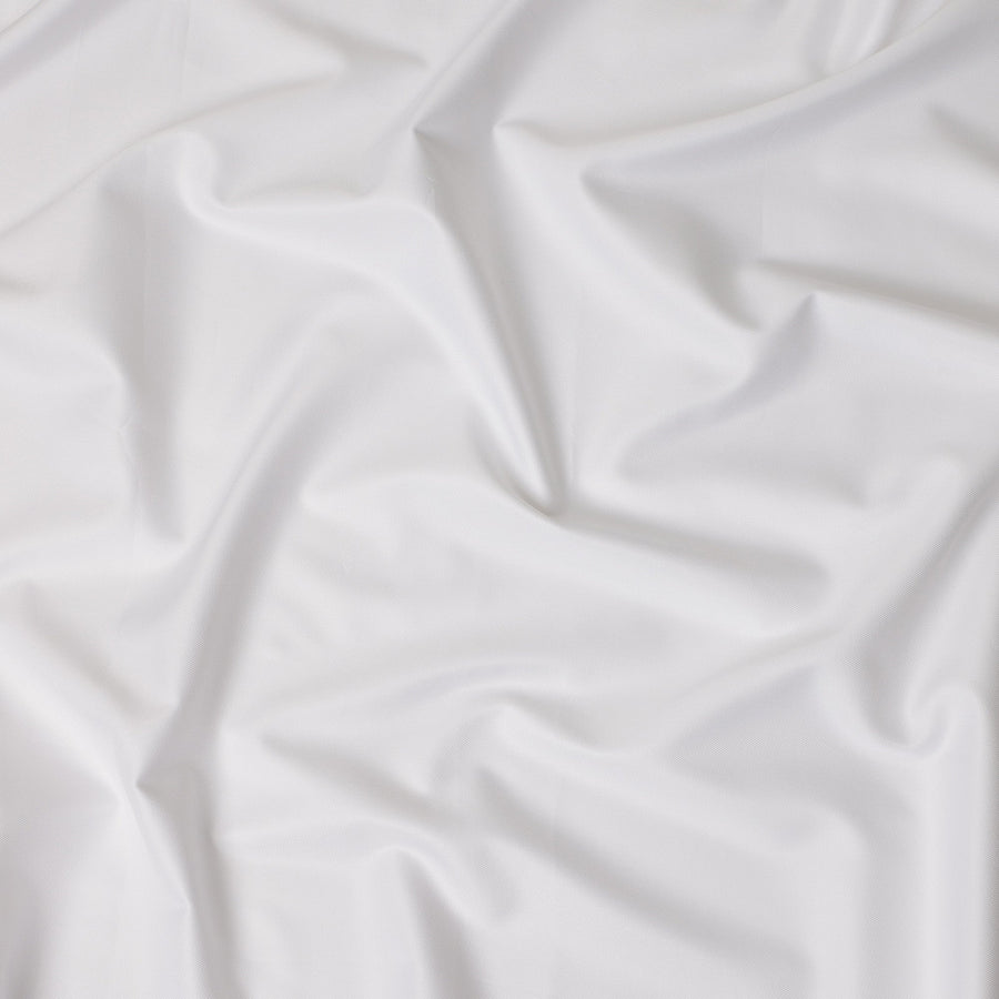 White Subtle Twill Weave Premium Italian 100% Cotton Shirting Fabric 2.0 Mtrs 150 Cms Width Italy-D27842