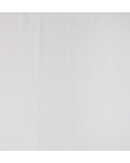 White Subtle Twill Weave Premium Italian 100% Cotton Shirting Fabric 2.0 Mtrs 150 Cms Width Italy-D27842