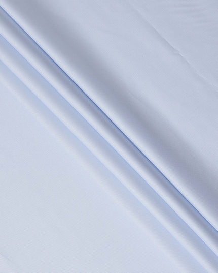 Sky Blue Fine Micro Textured Premium Italian 100% Cotton Shirting Fabric 2.0 Mtrs 150 Cms Width Italy-D27838