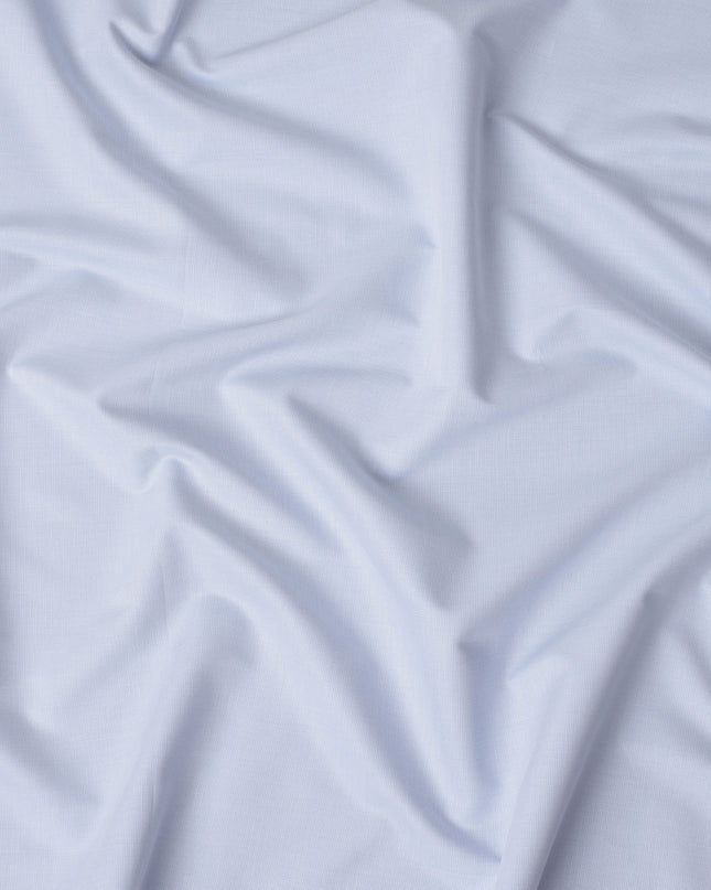 Sky Blue Solid Premium Italian 100% Cotton Shirting Fabric 2.0 Mtrs 150 Cms Width Italy-D27836
