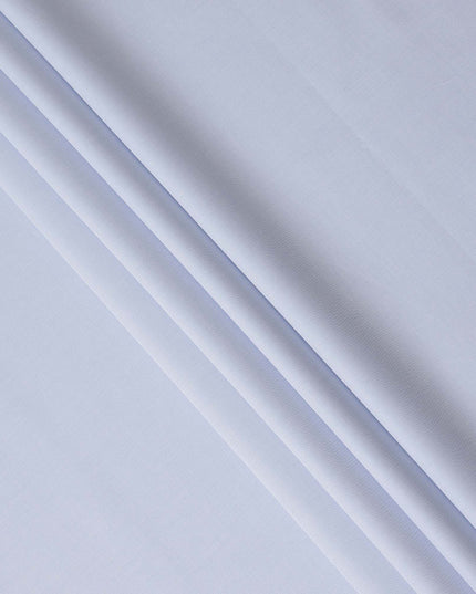 Sky Blue Solid Premium Italian 100% Cotton Shirting Fabric 2.0 Mtrs 150 Cms Width Italy-D27836