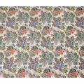 Cream Multicolor Floral Printed Cotton Satin Fabric 110 Cms Width India-D27832 Regal Fabrics