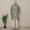 Green Raw Silk Men's Kurta Pajama - D29313