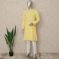 Yellow Cotton Men's Kurta Pajama - D29315