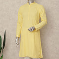 Yellow Cotton Men's Kurta Pajama - D29315
