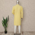 Yellow Cotton Men's Kurta Pajama - D29315