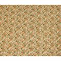 Mustard Floral Printed Premium Pure Silk Crepe Fabric Orange Blossom Garden Design Soft Lightweight Dress Material 110 Cms Width India-D27997 - Regal Fabrics