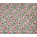 Grey Floral Printed Premium Pure Silk Crepe Fabric Pastel Blossom Garden Design Soft Lightweight Dress Material 110 Cms Width India-D27988 - Regal Fabrics