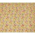 Yellow Floral Printed Premium Pure Silk Crepe Fabric Pastel Blossom Garden Design Soft Lightweight Dress Material 110 Cms Width India-D27990 - Regal Fabrics