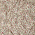 Cream Multicolor Paisley Floral Printed Pure Silk Crepe Fabric Lightweight Soft Draping Dress Material 110 Cms Width India Origin-D28808 Regal Fabrics