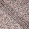 Blush Pink Multicolor Paisley Floral Printed Pure Silk Crepe Fabric Lightweight Soft Draping Dress Material 110 Cms Width India Origin-D28810 Regal Fabrics