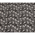 Black White Floral Botanical Printed Pure Silk Crepe Fabric Lightweight Soft Draping Dress Material 110 Cms Width India Origin-D28814 Regal Fabrics