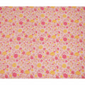 Light Pink Yellow Floral Garden Printed Pure Silk Crepe Fabric Lightweight Soft Draping Dress Material 110 Cms Width India Origin-D28802 Regal Fabrics