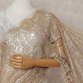 Champagne Gold French Chantilly Lace Saree