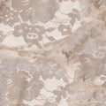 Beige Floral Designer Synthetic Lace Fabric Elegant Sheer Floral Pattern Soft Lace Material 110 Cms Width Indonesia Origin-D28536